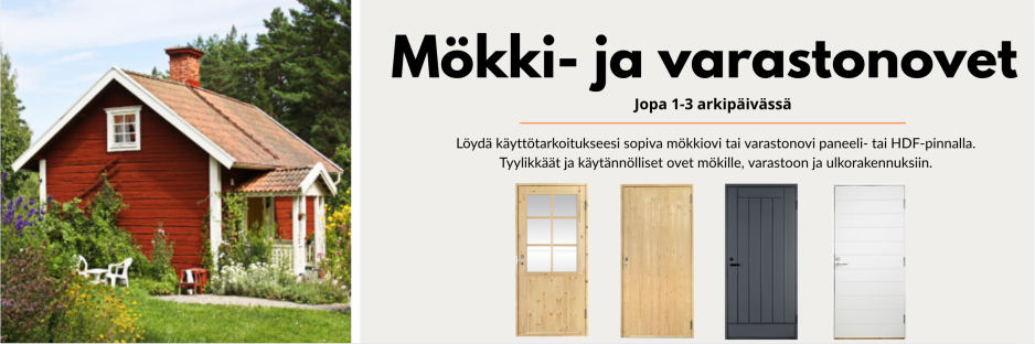 Mökki- ja varastonovet